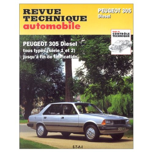 Emprunter Rta 734.1 peugeot 305 diesel tous modeles (79-89) livre