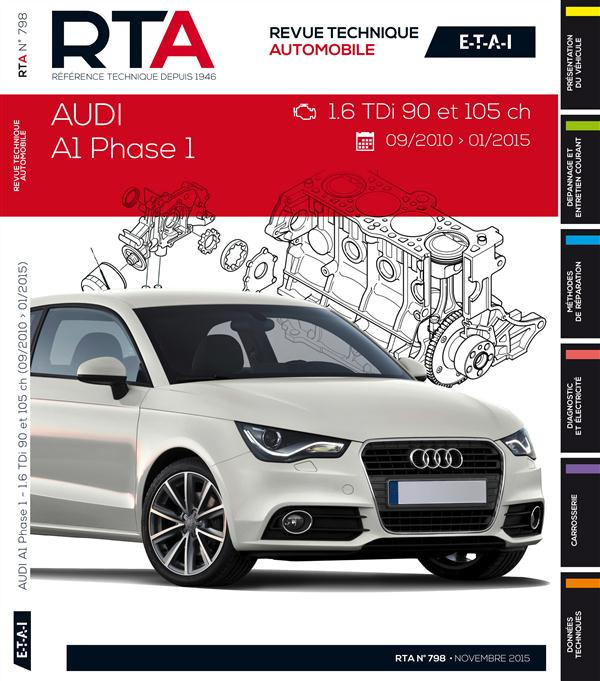 Emprunter RTA B798 Audi A1 (09/2010>01/2015) 1.6Tdi 90et105CH livre