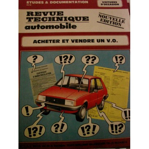 Emprunter ACHETER ET VENDRE UN VEHICULE D'OCCASION livre