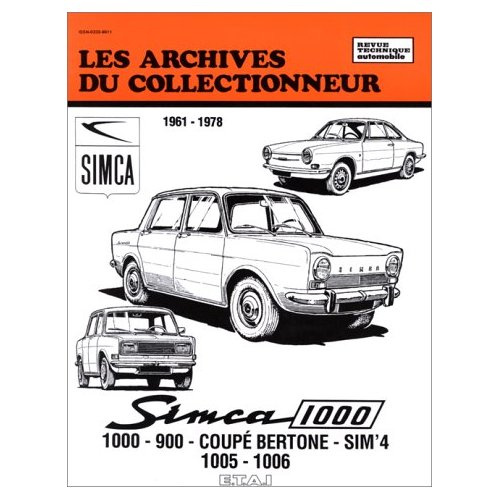 Emprunter Simca 1000 et 900 (1961/1978) n° 35 livre