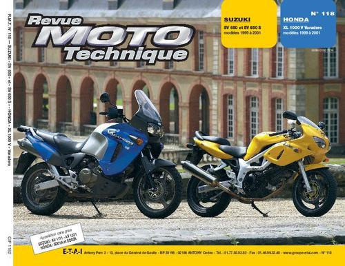 Emprunter Rmt 118.2 honda xl1000v 99/01-suzuki 650 & s 99/01 livre