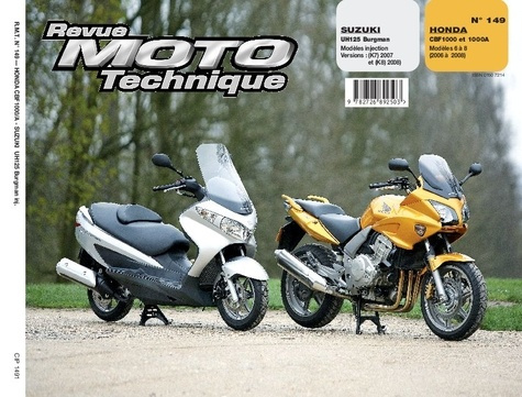 Emprunter Rmt 149.1 suz uh125 burg inj 07/08 hon cbf1000 06/08 livre