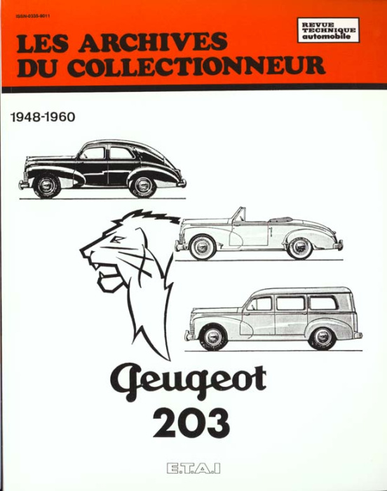 Emprunter Peugeot 203 (1948/1960) n° 11 livre