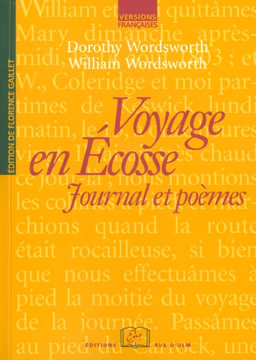 Emprunter Voyage en Ecosse. Journal et poèmes livre