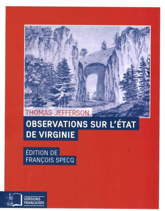 Emprunter Observations sur l'Etat de Virginie livre