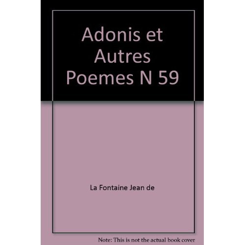 Emprunter Adonis et autres poèmes livre