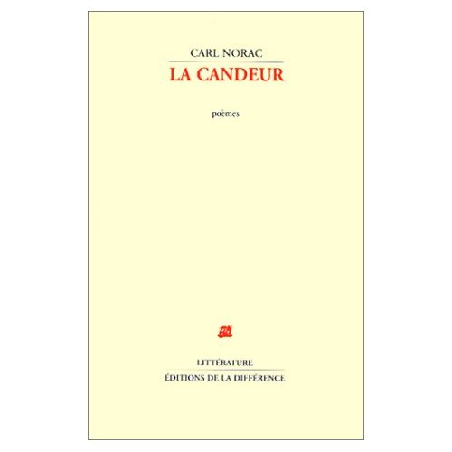 Emprunter La candeur. Poèmes livre