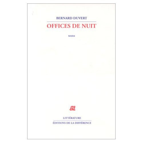 Emprunter Offices de nuit. Textes livre