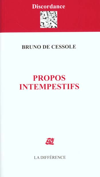 Emprunter Propos intempestifs livre