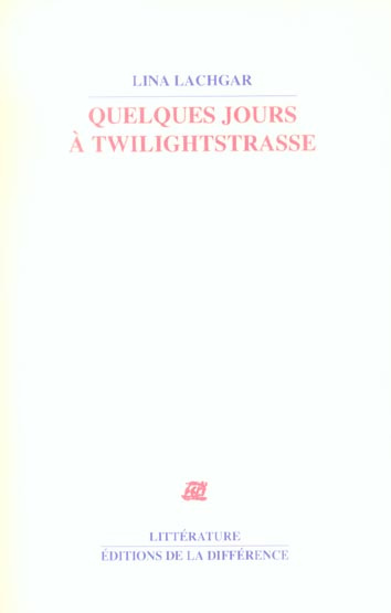 Emprunter Quelques jours à Twilightstrasse livre