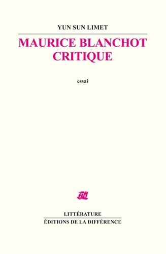 Emprunter Maurice Blanchot critique livre