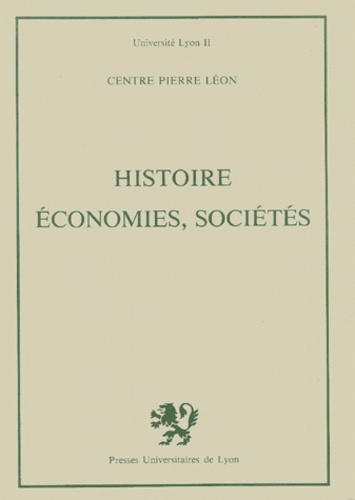 Emprunter HISTOIRE, ECONOMIES, SOCIETES. Journées d'études en l'honneur de Pierre Léon (6-7 mai 1977) livre