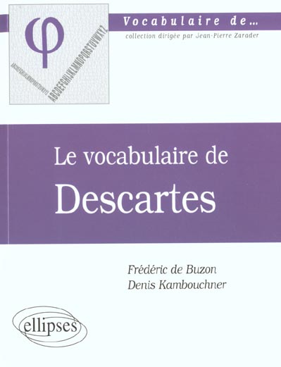 Emprunter Le vocabulaire de Descartes livre