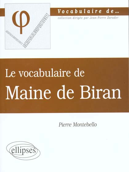 Emprunter Le vocabulaire de Maine de Biran livre
