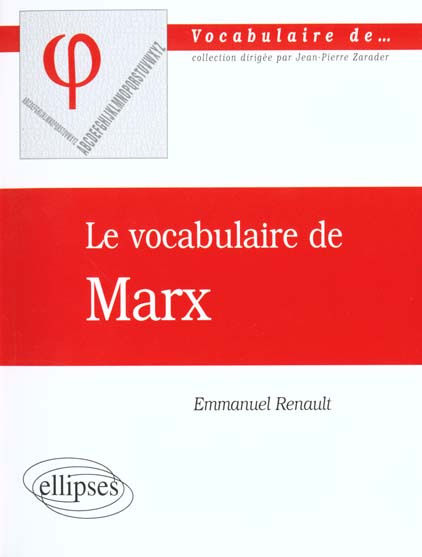 Emprunter Le vocabulaire de Marx livre