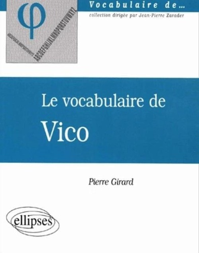 Emprunter Le vocabulaire de Vico livre