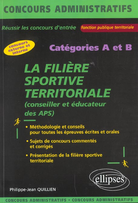 Emprunter La filière sportive territoriale (conseiller et éducateur des APS) livre