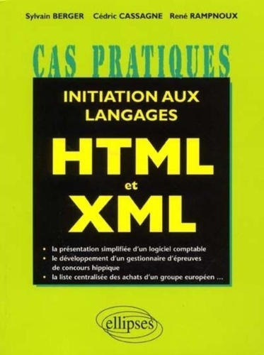 Emprunter initiations au langages html et xml livre