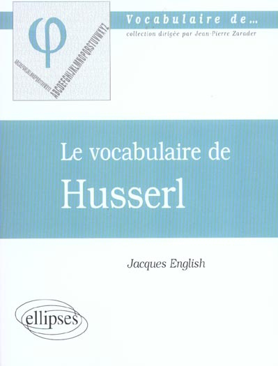 Emprunter Le vocabulaire de Husserl livre