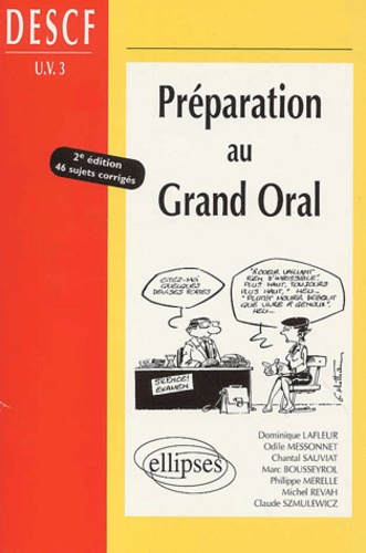 Emprunter Préparation au Grand Oral DESCF UV 3. 2ème édition livre