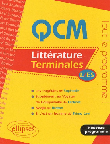 Emprunter QCM Littérature Terminales L/ES livre
