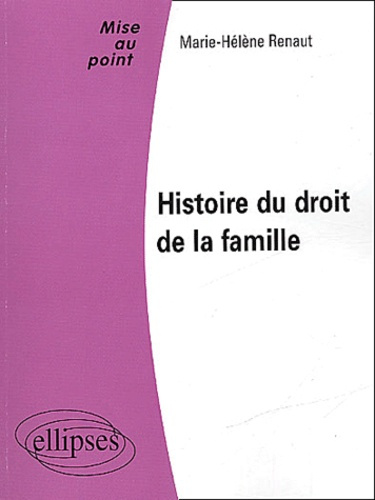 Emprunter Histoire du droit de la famille livre