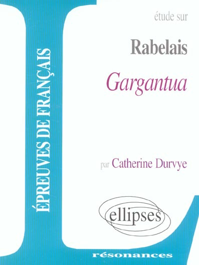 Emprunter Etude sur Gargantua, Rabelais livre