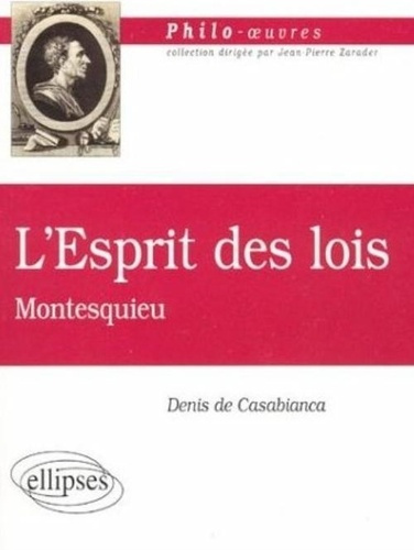 Emprunter L'Esprit des lois, Montesquieu livre