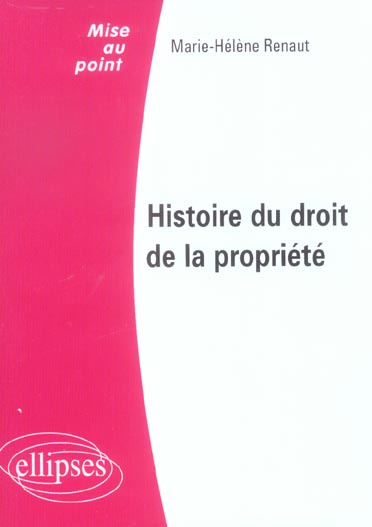 Emprunter Histoire du droit de la propriété livre