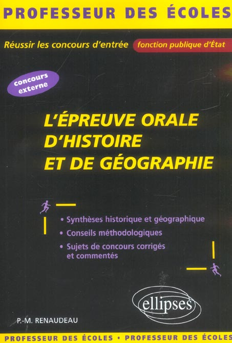 Emprunter L'épreuve orale d'histoire et de géographie livre