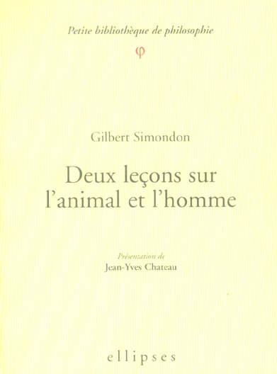 Emprunter Deux leçons sur l'animal et l'homme livre