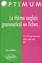 Emprunter Le thème anglais grammatical en fiches livre