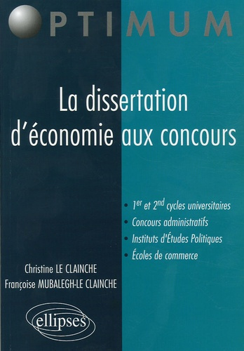 Emprunter La dissertation d'économie aux concours livre