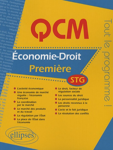 Emprunter Economie-Droit 1e STG livre