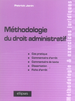 Emprunter Méthodologie du droit administratif livre