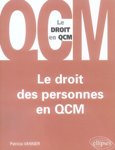 Emprunter Le droit des personnes en QCM livre