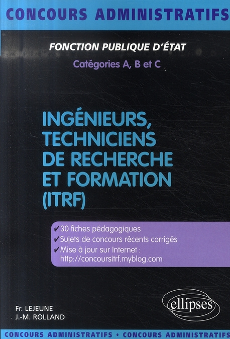 Emprunter Ingénieurs, techniciens de recherche et formation (ITRF) livre