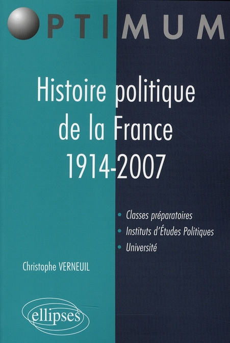 Emprunter Histoire politique de la France 1914-2007 livre