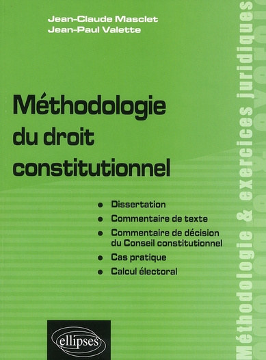 Emprunter Méthodologie du droit constitutionnel livre