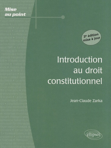 Emprunter Introduction au droit constitutionnel. 3e édition livre