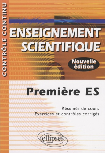 Emprunter Enseignement scientifique 1e ES. 3e édition livre