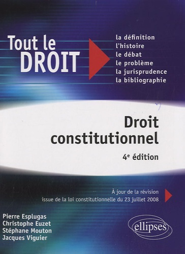 Emprunter Droit constitutionnel. 4e édition livre