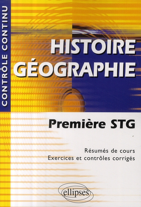 Emprunter Histoire Géographie. Première STG livre