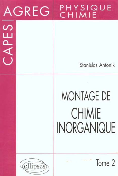 Emprunter MONTAGE DE CHIMIE INORGANIQUE. Tome 2 livre