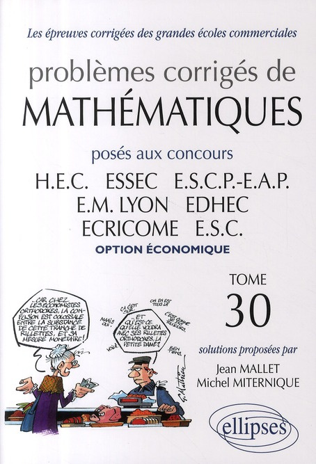 Emprunter Problèmes de mathématiques posés aux concours des grandes écoles commerciales option économique livre