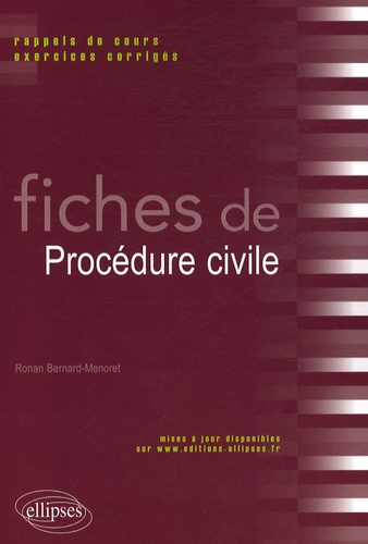 Emprunter Fiches de procédure civile. Rappels de cours et exercices corrigés livre