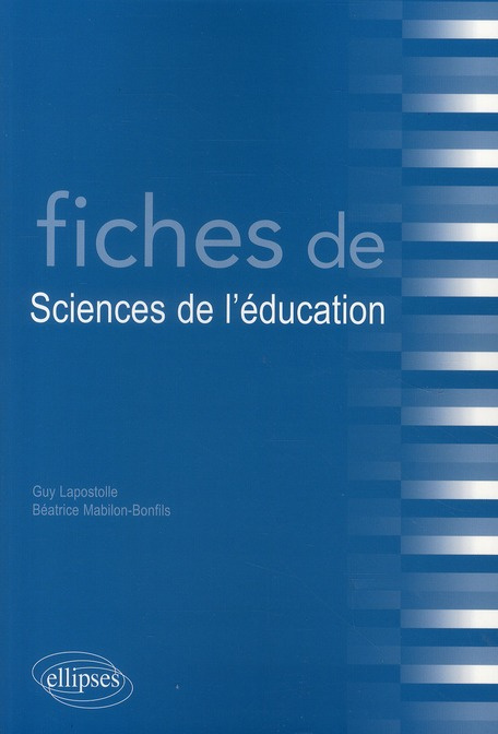 Emprunter Fiches de sciences de l'éducation livre