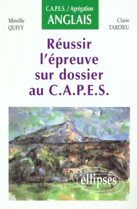Emprunter Réussir l'épreuve sur dossier au CAPES. CAPES, agrégation anglais livre