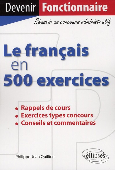 Emprunter Le français en 500 exercices livre