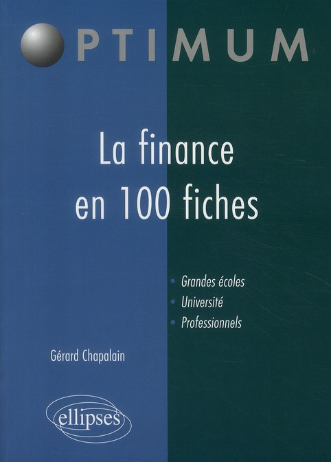 Emprunter La finance en 100 fiches livre